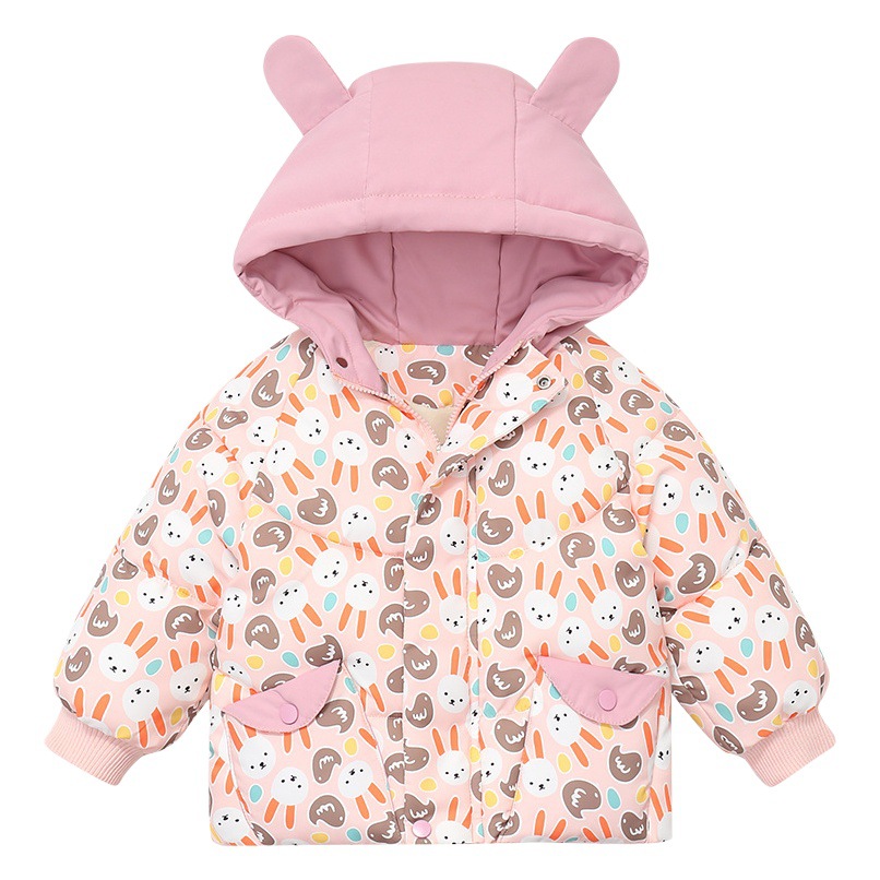 Niños y niñas abajo abrigo de algodón acolchado invierno Abrigo de algodón acolchado para niños engrosado bebé forrado de lana para niños nuevo abrigo ropa de invierno
