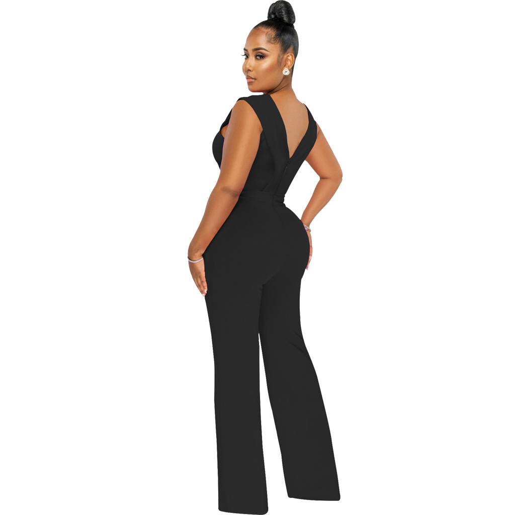 Women's Casual Daily Bodysuits Casual Streetwear Geometric Full Length Jumpsuits display picture 17