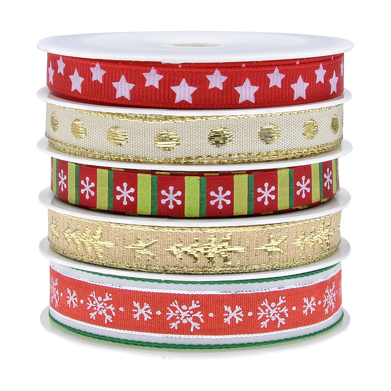 Amazon transfronterizo nueva combinación de traje de cinta de Navidad árbol de Navidad decoración de vacaciones regalo cinta de embalaje en stock