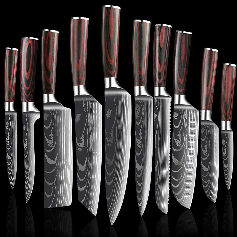 Special knife stainless steel, wavy set