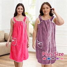 Y 69653 Coral Fleece Bathrobe Towel ɺ����ԡ�� �羳ŷ��