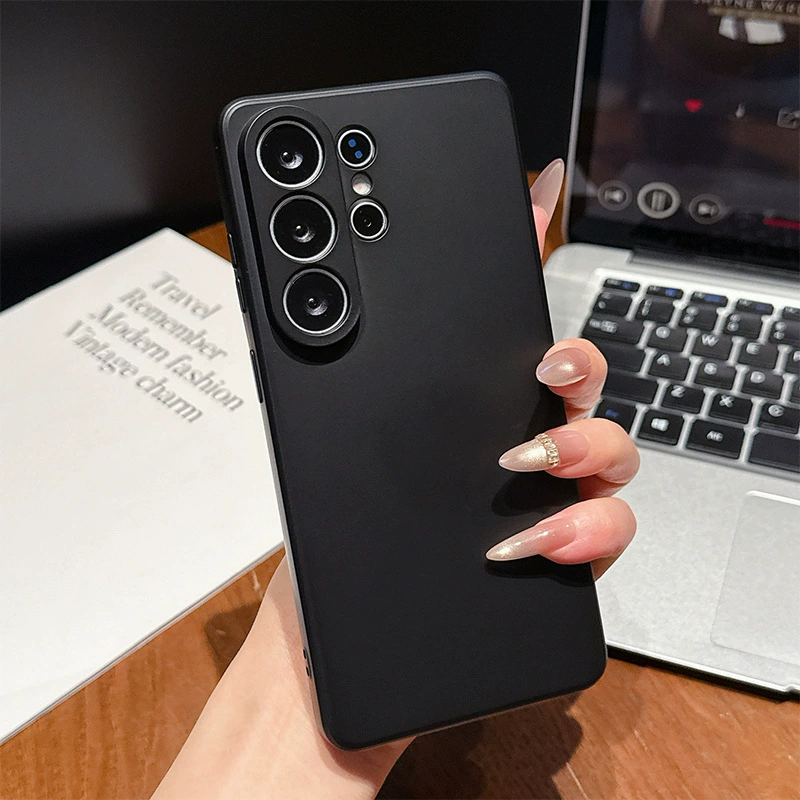 Силиконовый чехол для телефона (совместим с Samsung S25/S24) — жидкий узор Кубика Рубика, тонкий софт силикон