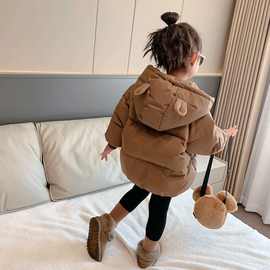 儿童加厚棉服外套大中小童棉袄男女童外穿棉衣秋冬款宝宝保暖上衣