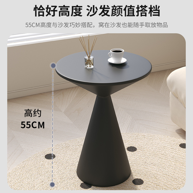 Escritorio de computadora creativo estilo ins, mesa de cama de hierro forjado, dormitorio, hogar, escritorio simple, estante, sala de estar, balcón, mesa de té