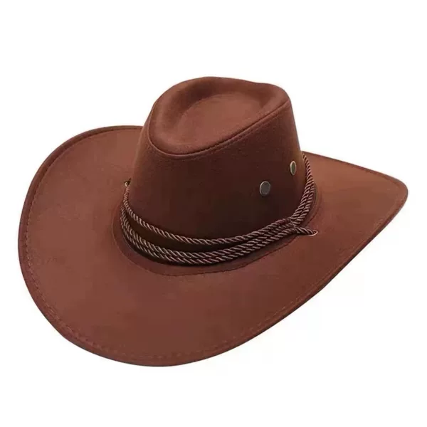 Western Denim Hat Suede Sunscreen Big Beanie Beach Cross-Border Men and Women Knight Sunhat Mountaineering Hat Sir