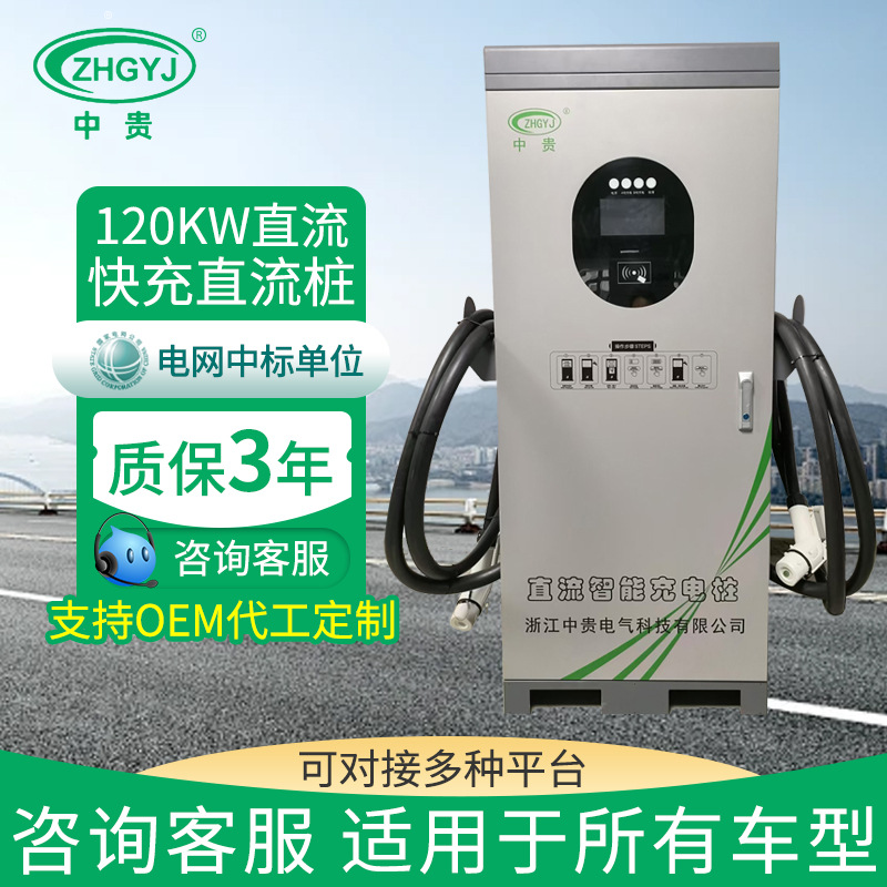 新能源电动汽车120KW双枪直流快充充电桩商用家用快充直流充电桩