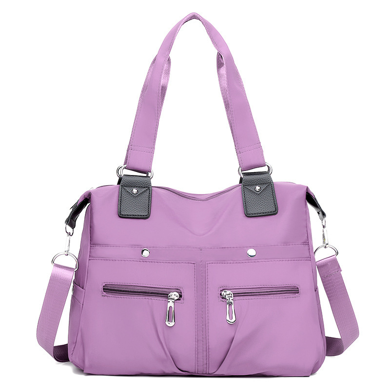 Fashionable lightweight oxford cloth messenger bag Korean style women's large capacity waterproof travel bag shopping portable shoulder bag Fashionable lightweight oxford cloth messenger bag Korean style women's large capacity waterproof travel bag shopping portable shoulder bag