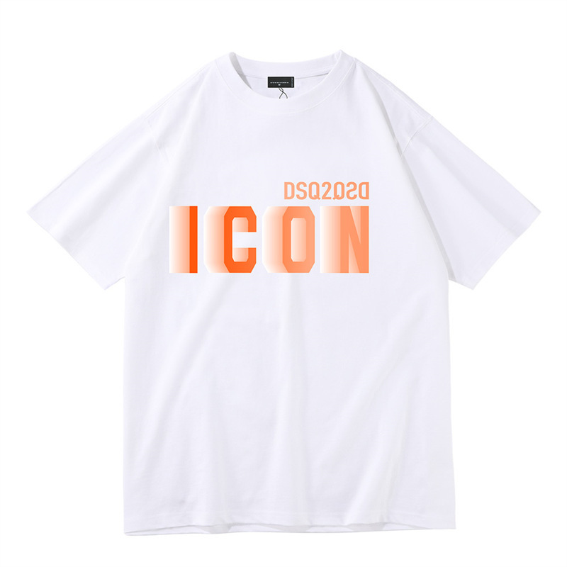 クロスボーダーTシャツ、トレンド高級メンズニットセーター、ポロシャツ、レタープリント、ラウンドネック、半袖|undefined