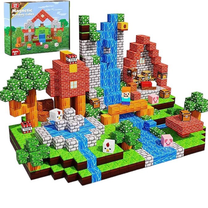 Amazonの人気商品 Magnetic Building 磁気磁気ブロック ビルディングブロック アニマルハウス クロスボーダーおもちゃ|undefined