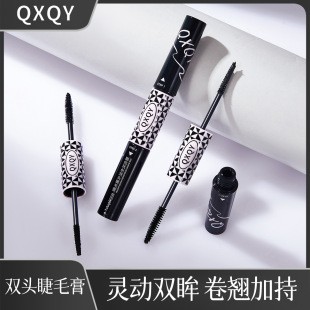 QXQY cool play color double head mascara waterproof sweat-proof non-blooming natural long lasting styling makeup wholesale