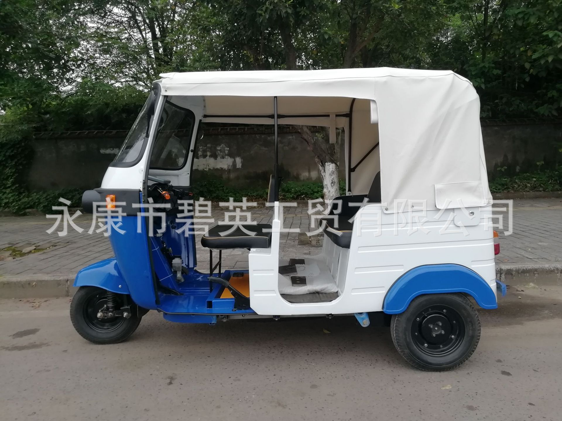 出租锂电池电动三轮车带棚ATV5KW永磁同步电机差速器全地形车