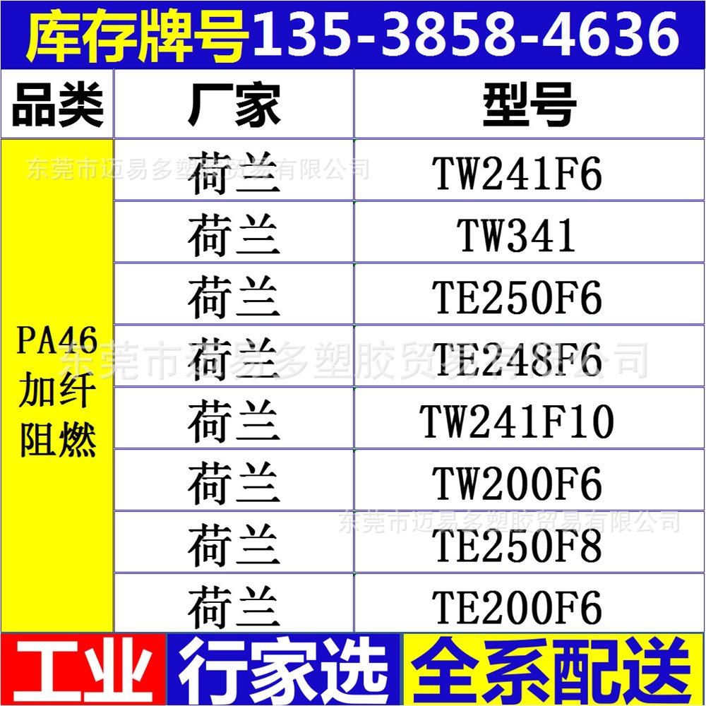 PA46 GF40荷兰TW209F8 TW241F8 HDT2700 TE200F8 TW200F8 热稳定