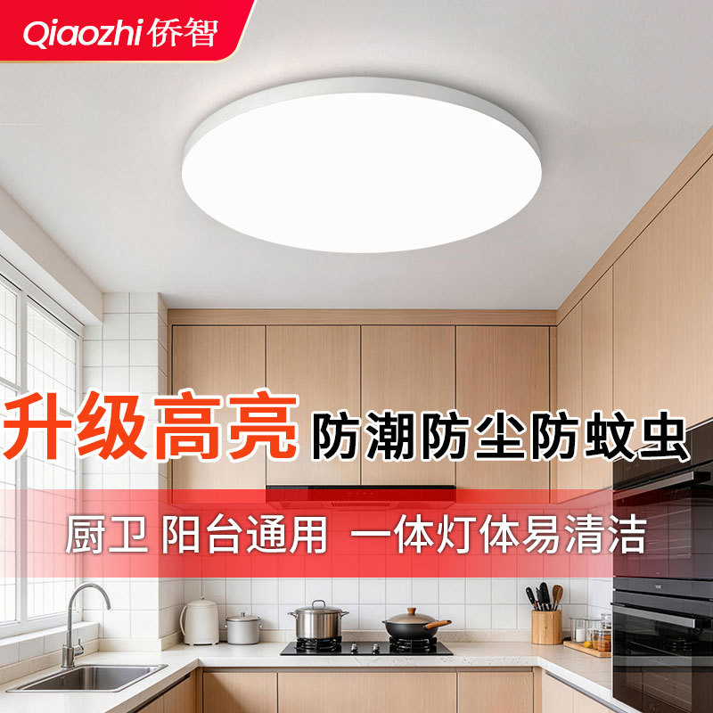 Tres lámparas de techo LED de seguridad cocina baño baño baño pasillo lámpara de balcón iluminación especial lámpara redonda
