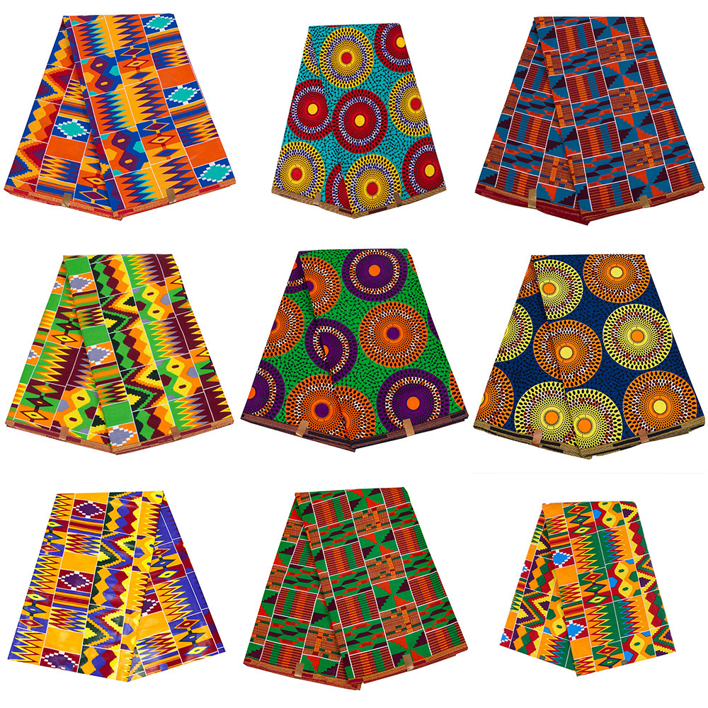 Cross-border sourcing African batik printed fabric, African ethnic style clothing fabric, Kent pattern fabric, one-time delivery