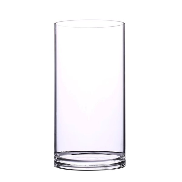 Poor borosilicons transparent small -caliber glass vase without air…