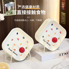 新款可洗碗机吐骨碟塑料家用餐桌垃圾残渣盘加厚食品级吐骨头盘碟