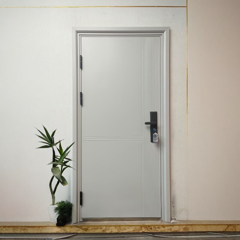 7cm Milk White Double Door Project Door Anti-Theft Door Entry Door Outdoor Rental House Construction Site Balcony Basement