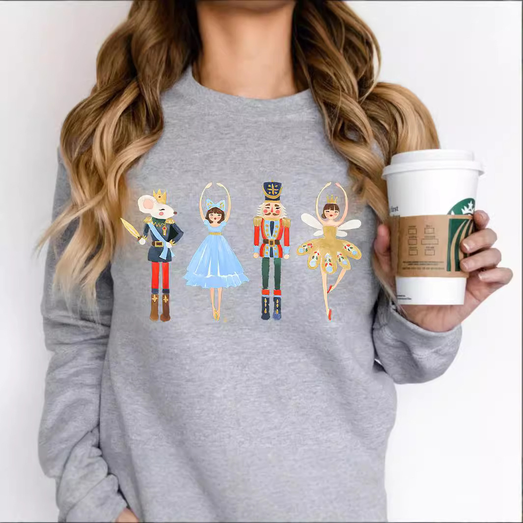 Nutcracker Christmas Sweatshirt Sugar Plum Fairy Pullover sh