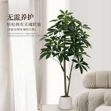 发财树仿真绿植高端轻奢室内客厅大型落地摆件仿生装饰大盆栽植物