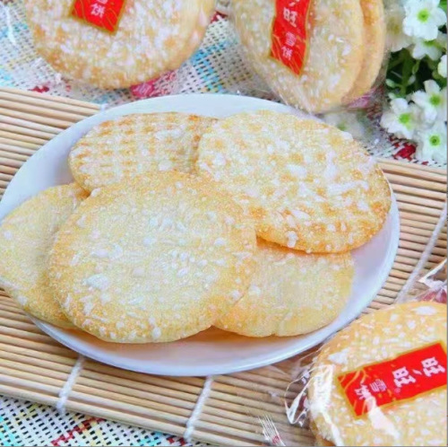 Wangwang Snow Cake Senbei, 520g per bag – Rice Cakes, Kids' Rice Snacks, Office & Leisure Treats, Wholesale Available at Supermarkets