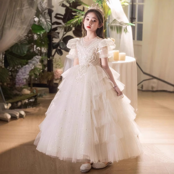 Children's Dress High-end Princess Dress Light Luxury Niche Girl's Birthday Show Small Host High-end Piano Performance Dress