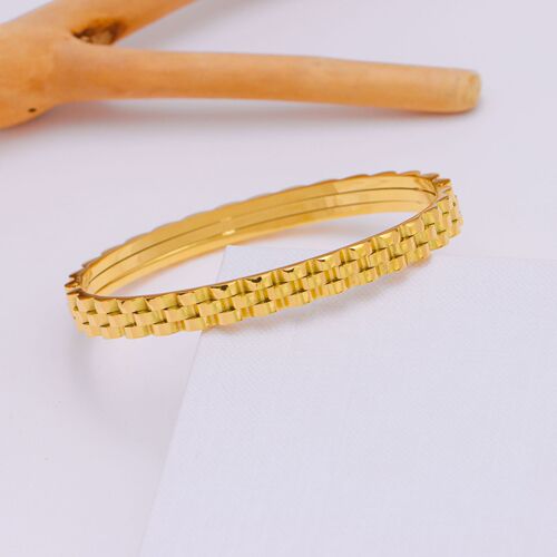 Three-layer gear titanium steel bracelet European and American best-selling personalized watch strap hip-hop bracelet wholesale fashion simple personality versatile