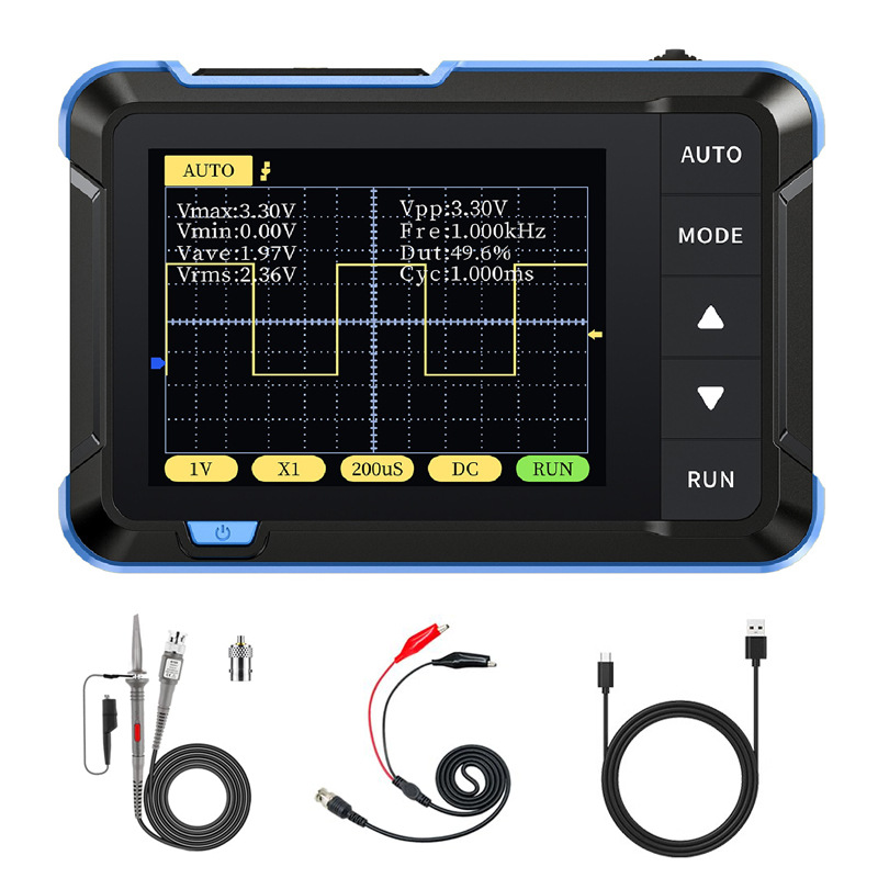 FNIRSI-DSO 152手持小型示波器便携式数字示波表初学者教学维修用