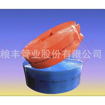 高分子聚合材料软管PVC农用灌溉爬坡水带非洲加纳南非矿山用水带