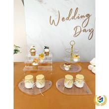 亚克力订婚甜品台展示架摆件生日糕点摆盘冷餐茶歇摆台蛋糕托盘架