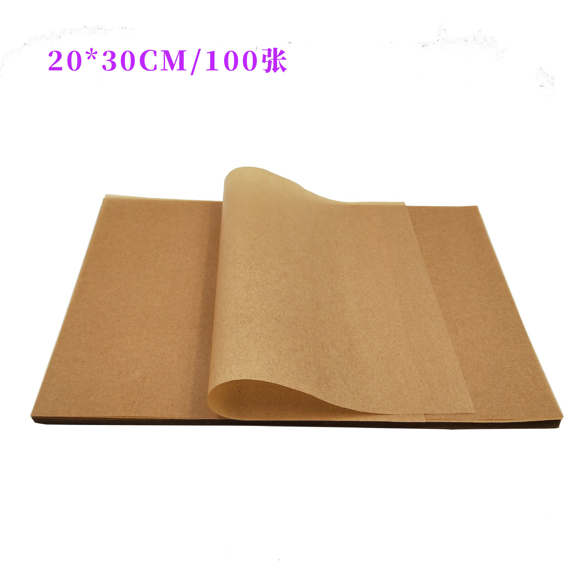 Venta caliente de Amazon papel de aceite de hornear 16 "x 12" cocina perchment papel absorbente de aceite papel de hornear papel de aceite de silicona natural