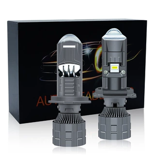 M01M透镜大灯100W 大功率鱼眼强光H4摩托车汽车led前照灯远近一体