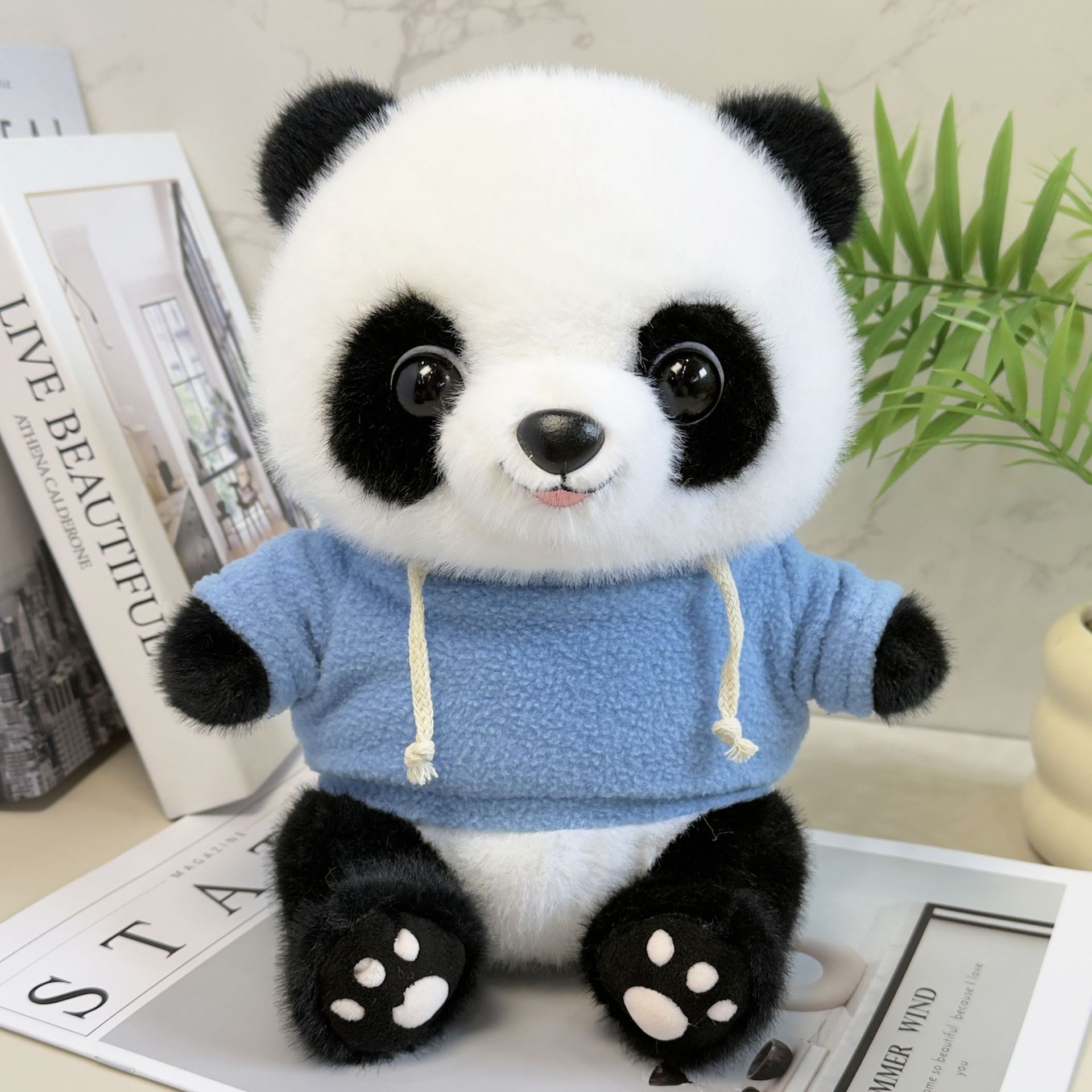 Cute tesoro nacional panda muñeca muñeca de peluche muñeca panda muñeca Chengdu logotipo de la empresa de impresión de recuerdos