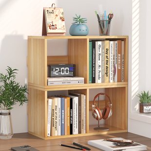 Desktop Bookshelf Storage Rack Living Room Bedroom Home Floor-Standing Combination Bookcase Simple Children's Student Storage Storage Rack