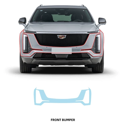 Cadillac Xt5 Special Transparent Film Tpu Invisible Car Film Full Car Protective Film No-Cut Invisible Paint Film (Car paint protective film) - front-bumper-tpu-film-imported-tpu-film-specially-cut-for-special-vehicles