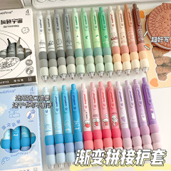 スプライススポンジシースプレスペン高価値インかわいい学生速乾性ゲルペン 0.5 黒ペン水ペン ST