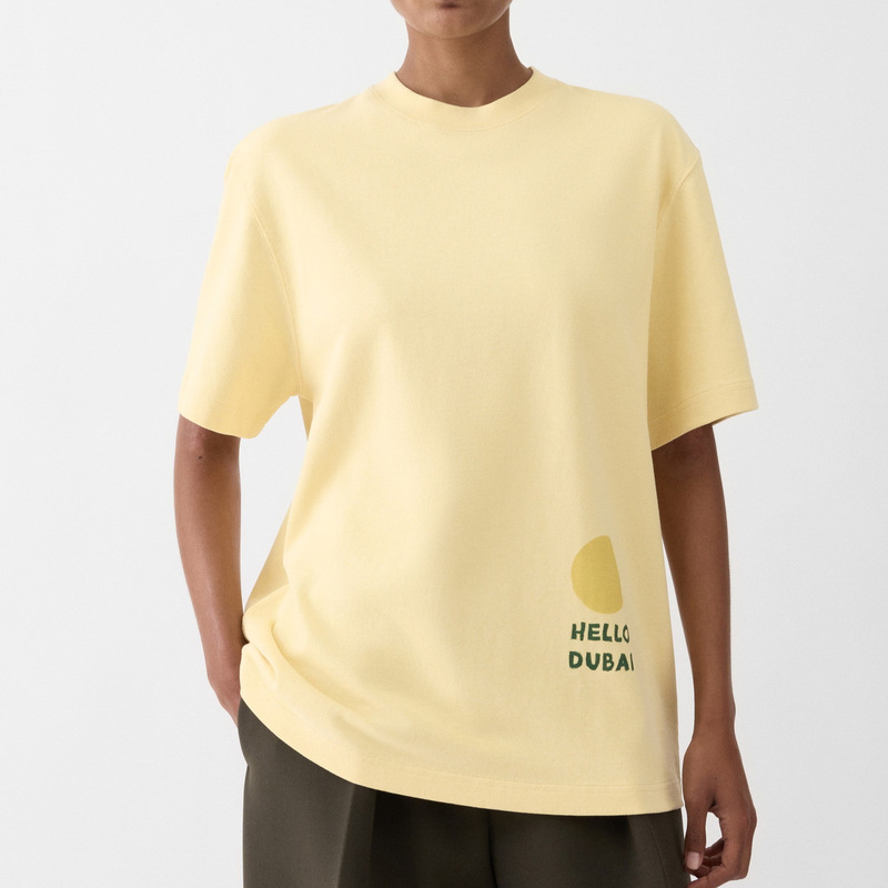 Jacquemus Spring and Summer New Style Round Neck Cotton Short-Sleeved Trendy Loose Summer Women's Casual Top T-Shirt Jacquemus Spring and Summer New Style Round Neck Cotton Short-Sleeved Trendy Loose Summer Women's Casual Top T-Shirt