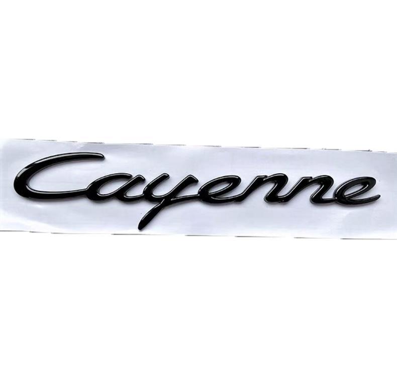 Porsche Cayenne rear emblem, Cayenne S emblem, GTS Turbo emblem, English lettering emblem, car emblem, modification