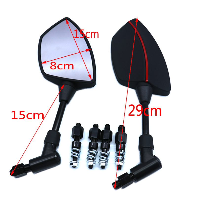 Motorcycle Modification Accessories Universal Tomahawk Style Rearview Mirror Small Knife Mt Electric Vehicle Rearview Mirror Reflector