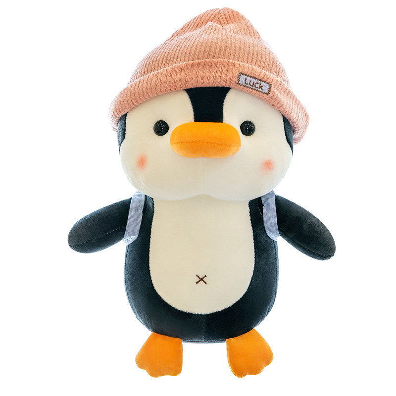 Mochila Pingüino juguete de peluche transfronterizo serie de animales marinos muñeca Regalo de Cumpleaños de los niños centro comercial muñeca al por mayor