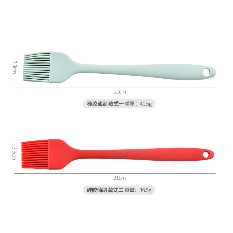 Nuevo macaron color cepillo de aceite de silicona hogar comestible para hornear grado alimenticio de alta temperatura resistente cepillo de aceite de barbacoa al por mayor