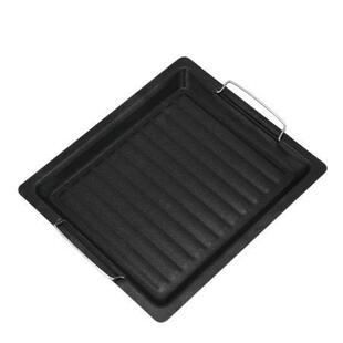 Manufacturer's Supply 03 Barbecue Grill Accessories Thickened Barbecue Plate Barbecue Small Frying Pan Non-Stick Grilled Fish Barbecue Grill Pan Wholesale
