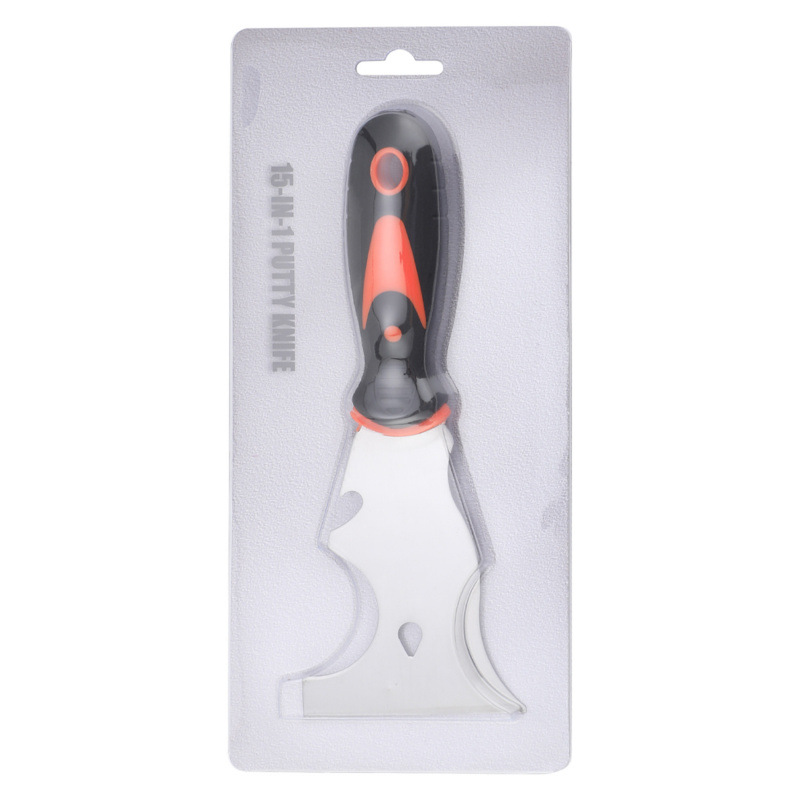 多功能木柄9合1不锈钢油灰刀铲刀刮刀抹铲墙刀瓷砖清洁填缝腻子