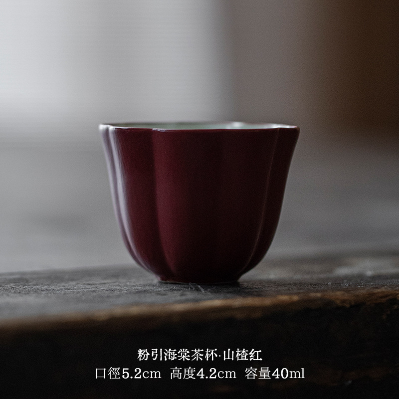 펜인 베고니아 찻잔-호손 레드