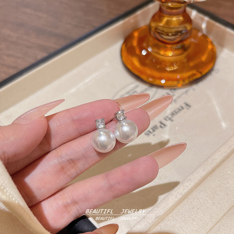 S925 シルバー針ライト高級フルジルコニウムスーパーフラッシュイヤリングライト高級ハイエンド人気イヤリング気質絶妙なファッションイヤリング女性用|undefined