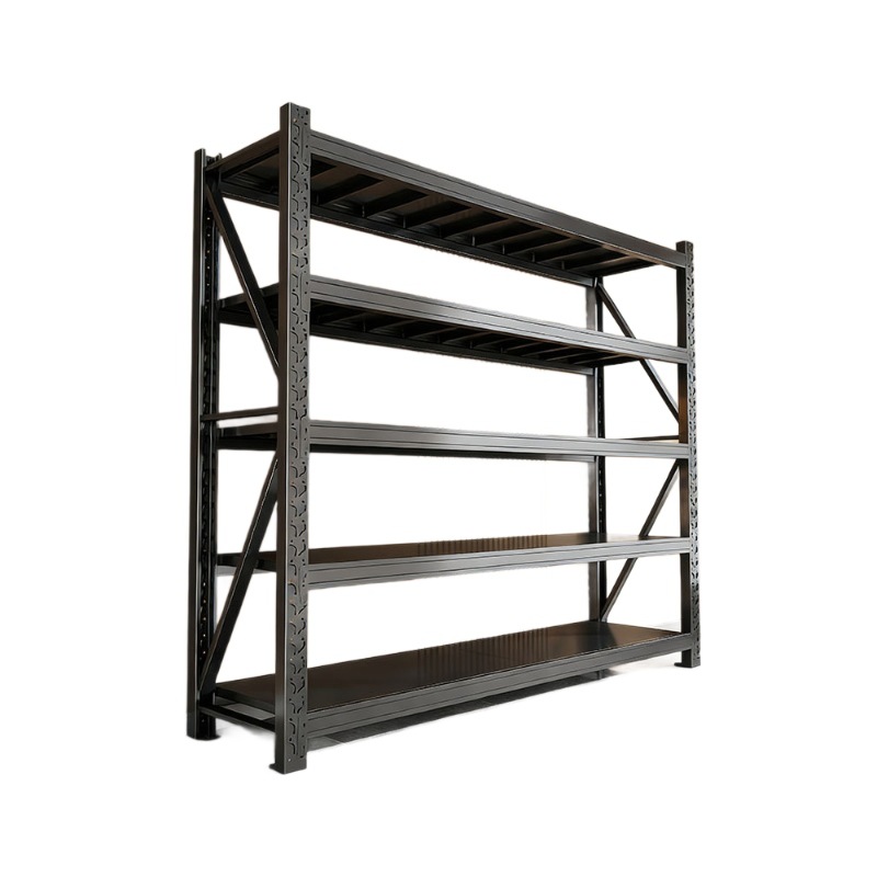 Almacenamiento de estantes elevados estantes de almacenamiento multicapa estante de almacenamiento de piso comercial de supermercado expreso estante de hierro de carga alta 238 image 6