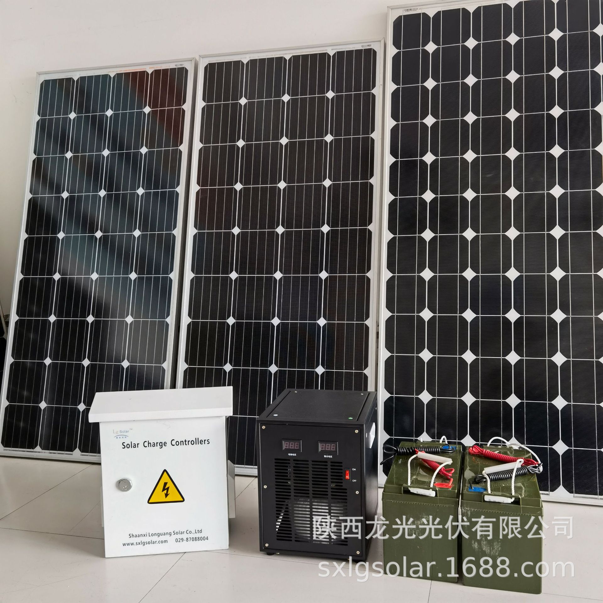 厂家定制新款太阳能发电机小型离网户外单晶硅2000w光伏供电系统