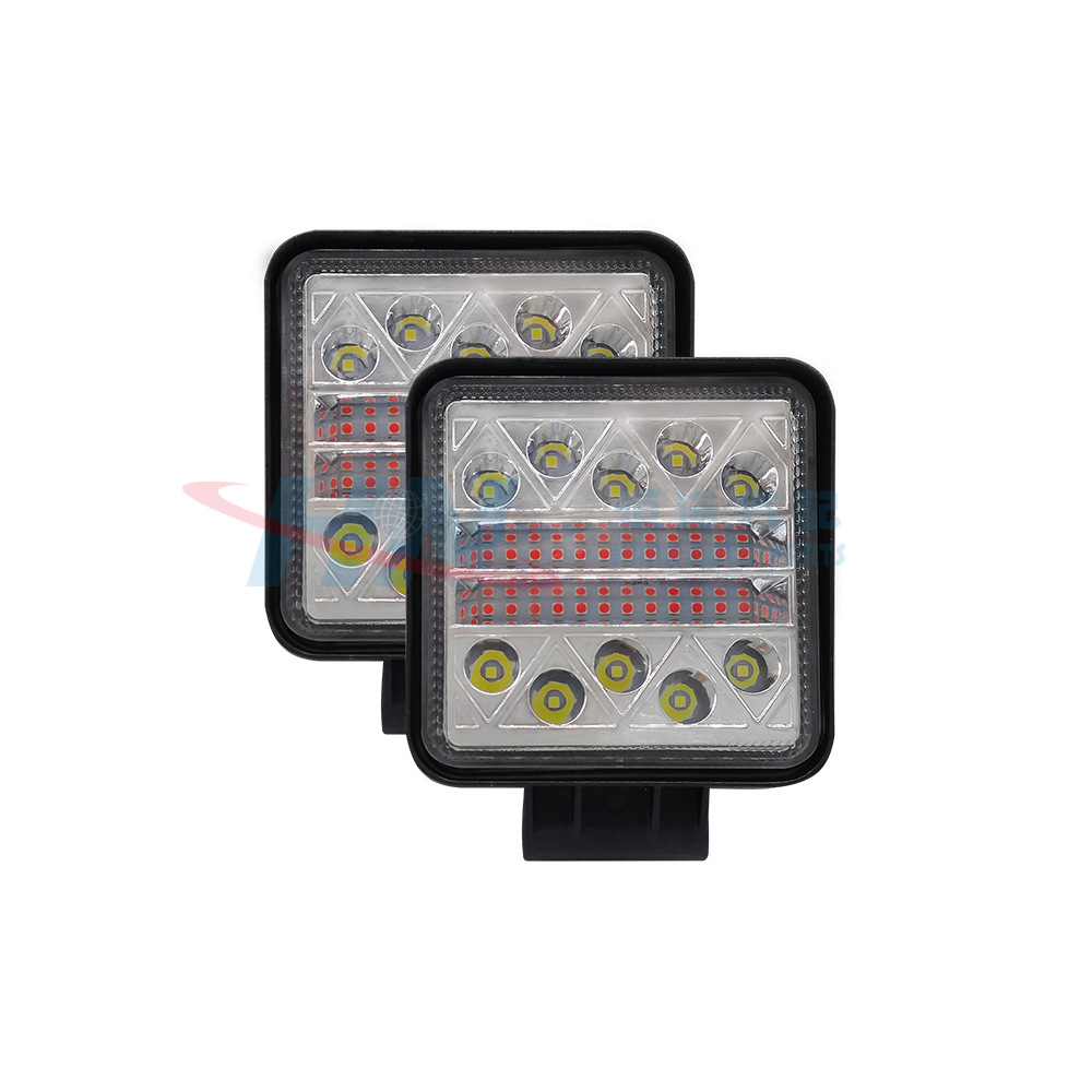 Coche trabajo luz cuadrado LED trabajo luz camión fuera de carretera vehículo intermitente luz de trabajo