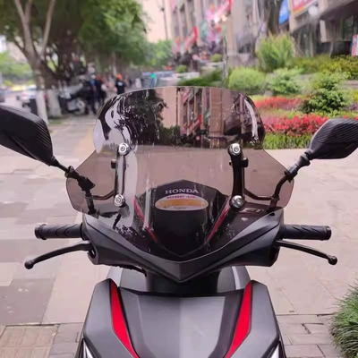 Shield, Front Windscreen Glass, Motorcycle front windshield - classic-dark-color-35cmb8-accessories