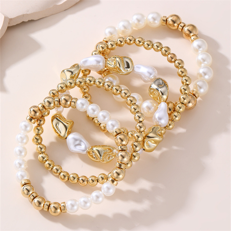 Modisches Perlenarmband Mit Muschel Elementen Für Damen_voghion.com