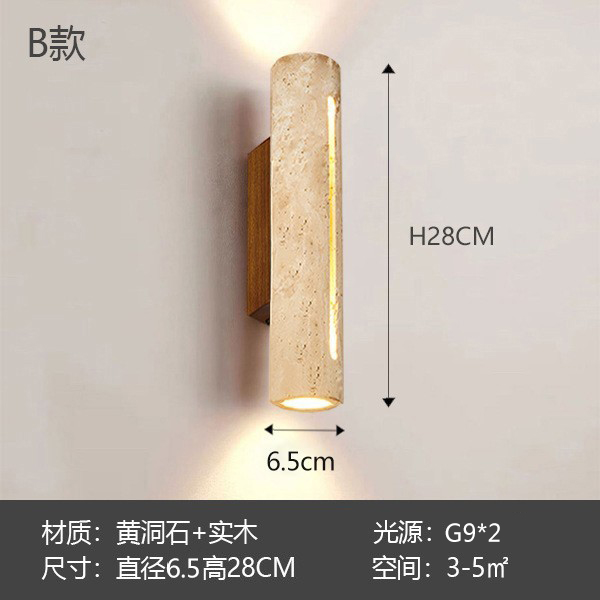Modelo hueco de 28 cm (modelo interior luminoso superior e inferior) luz cálida